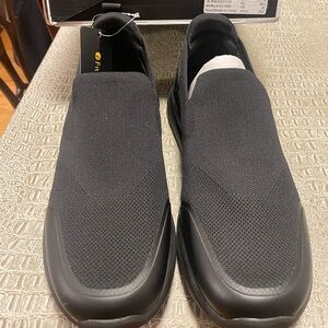 Black Slip-On Shoe Extra Wide for Men